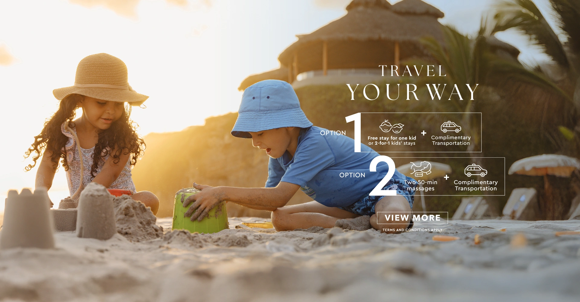 Choose the amenities you want to experience oceanfront resort Mexico