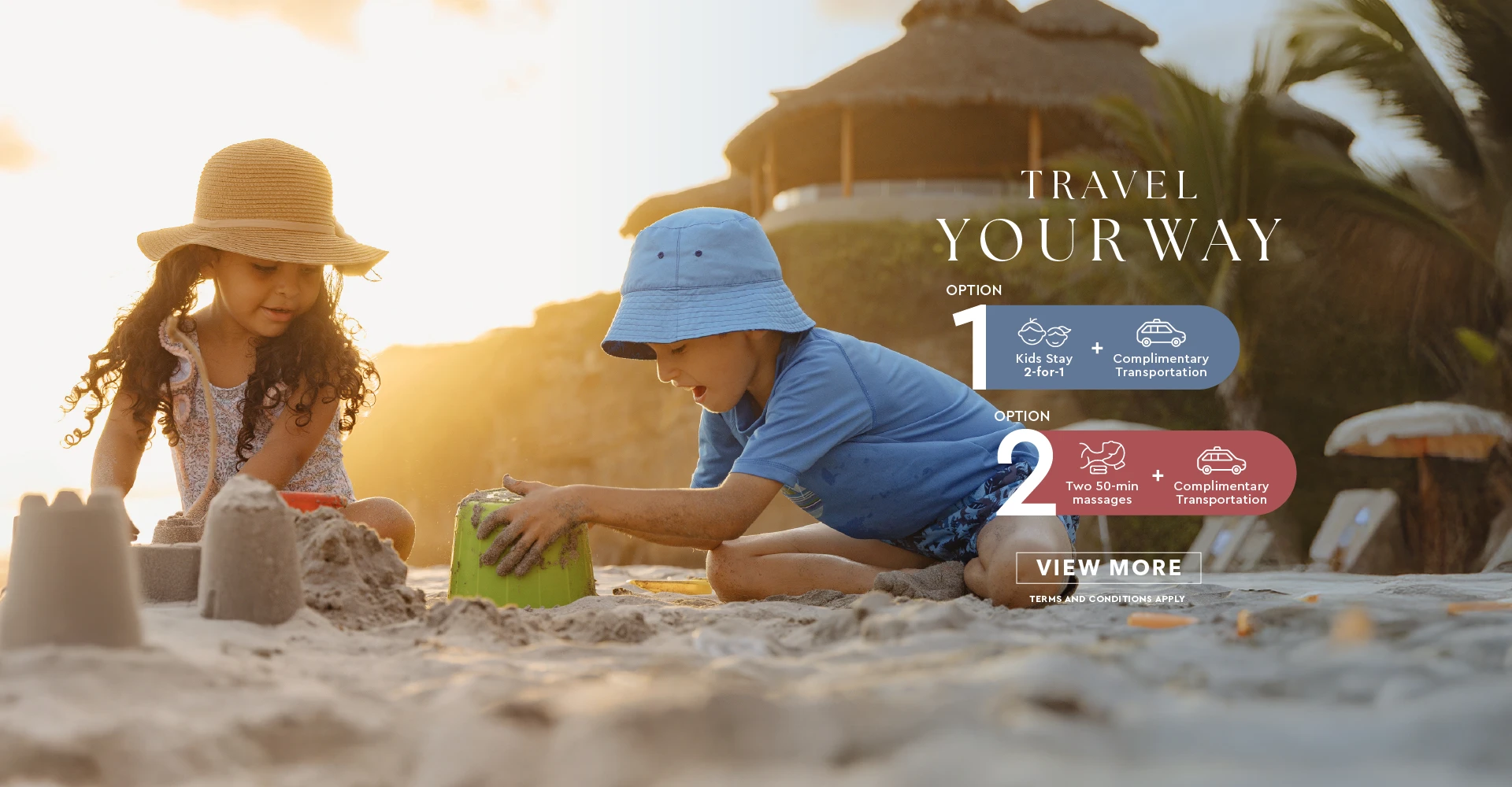 Choose the amenities you want to experience oceanfront resort Mexico