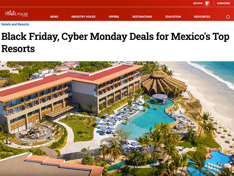 Black Friday, Cyber Monday Deals for Mexico's Top Resorts