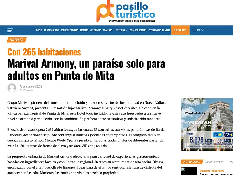 Marival Armony, un paraíso solo para adultos en Punta de Mita