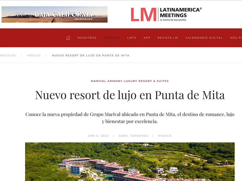 Nuevo resort de lujo en Punta de Mita